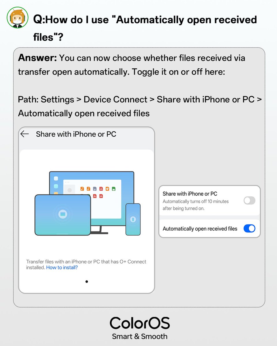 colorosglobal's tweet image. Life is full of questions.
We answered a few about ColorOS. Join the conversation: community.oppo.com/thread/2078497…

#OPPOColorOS16 #MoreColorEveryMonth