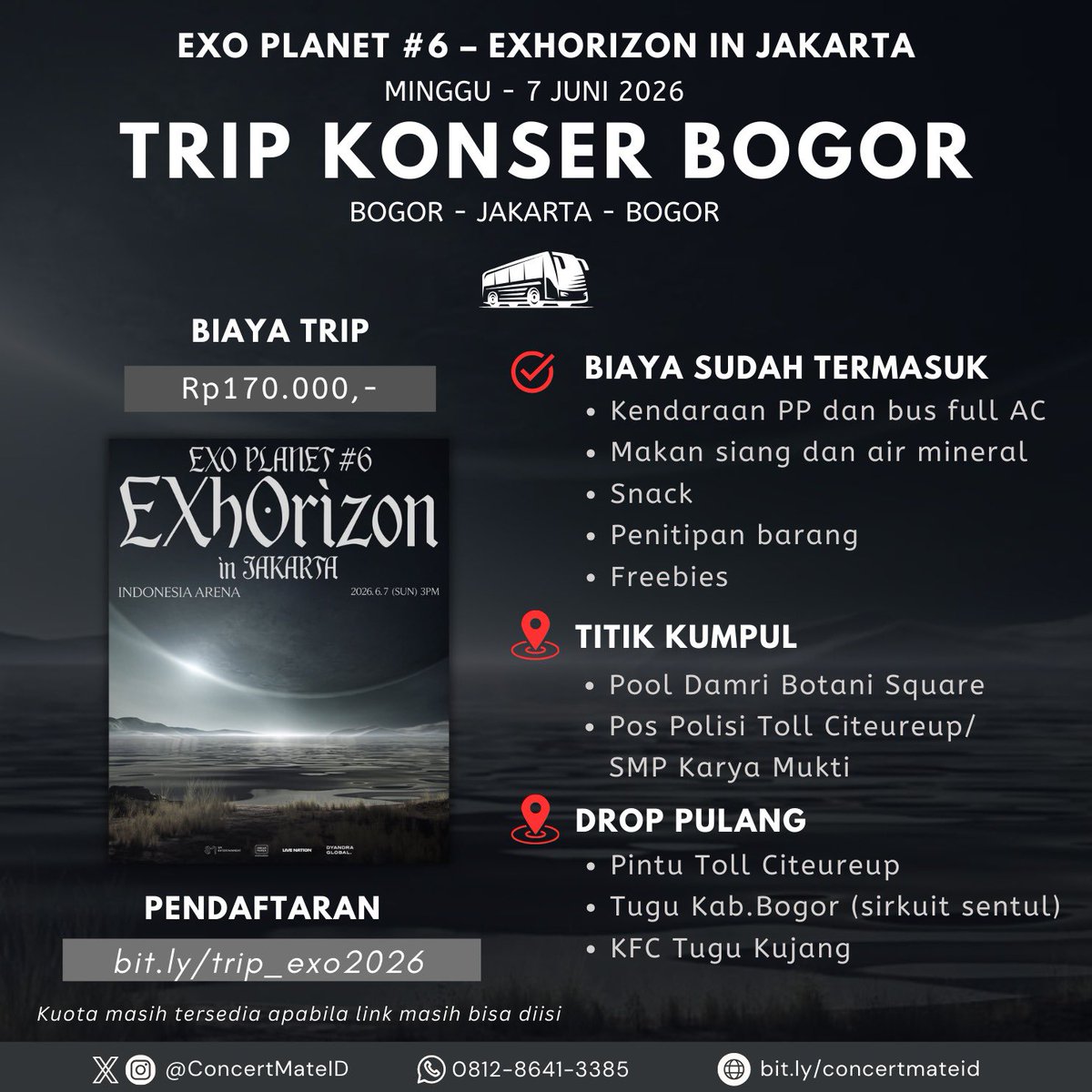 Trip Konser Bogor | ConcertMateID tweet media