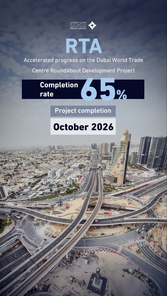 RTA Accelerated progress on the Dubai World Trade Centre Roundabout ...
