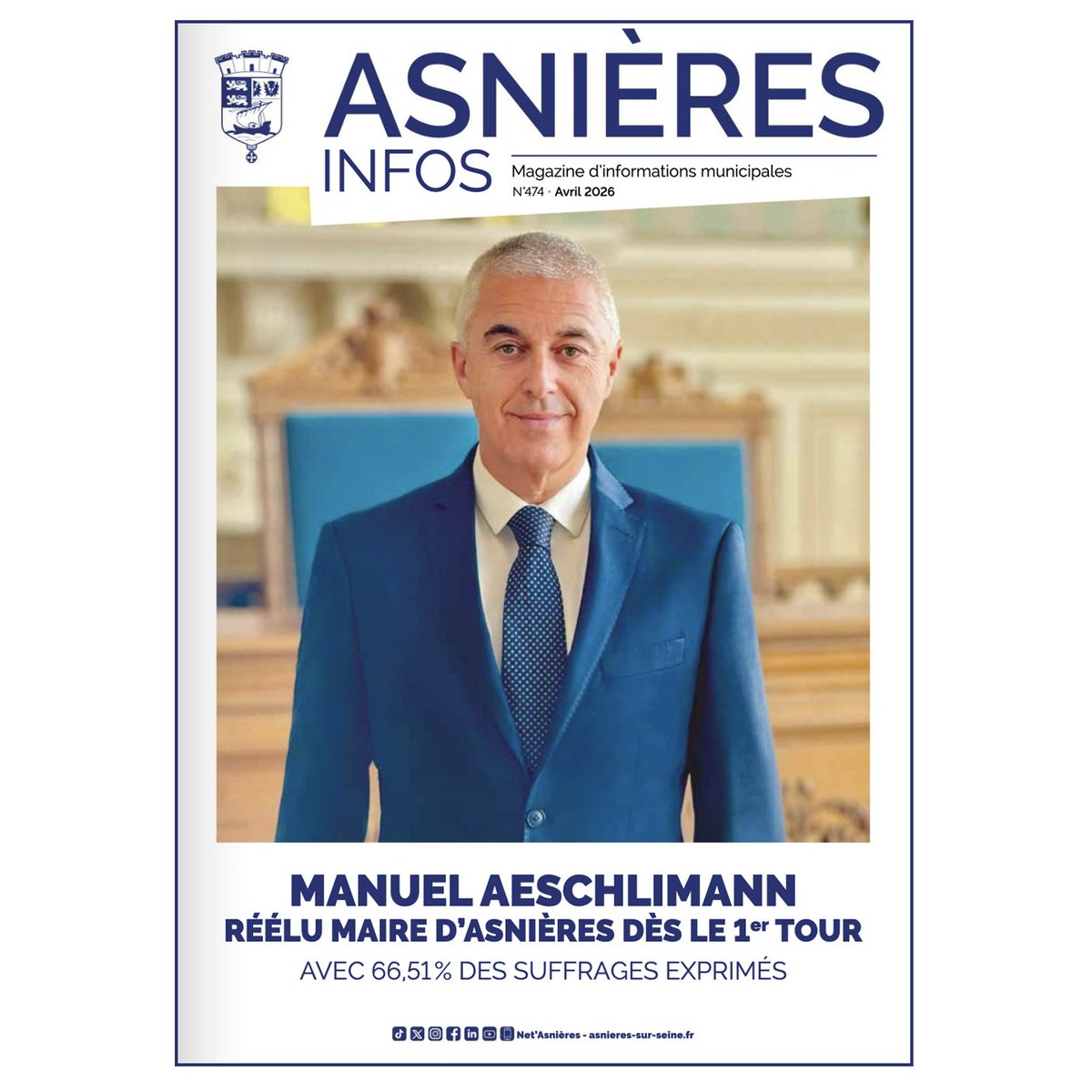 Ville_Asnieres's tweet photo. 📢 𝗩𝗼𝘁𝗿𝗲 𝗔𝘀𝗻𝗶𝗲̀𝗿𝗲𝘀 𝗜𝗻𝗳𝗼𝘀 𝗱'𝗮𝘃𝗿𝗶𝗹 𝗲𝘀𝘁 𝗽𝗮𝗿𝘂 !

Au sommaire de ce mois :

🗳️ Élections municipales : Manuel Aeschlimann, réélu Maire d’Asnières. La liste 100% Asnières est arrivée en tête dans tous les bureaux de vote de la ville.

💃Semaine de la Danse : 2e édition du 12 au 18 avril. Des cours et des ateliers ouverts à tous dans tous les quartiers. Avec la présence exceptionnelle de Carolyn Carlson, François Alu et la compagnie Hervé Koubi.

🦟 Environnement :
Vigilance renforcée contre les frelons asiatiques et les chenilles processionnaires
La lutte contre les moustiques tigres est lancée

🧒 Jeunesse : les activités pendant les vacances
🛍️Emploi : le mercredi 15 avril, trouve ton job d’été
🛍️ Commerces & Entreprendre : à la rencontre de ceux qui ont choisi Asnières pour s’installer
🤝Vie associative : zoom sur l’association Marraine et vous qui soutient les mamans et futures mamans isolées

🌟 ILS FONT BRILLER ASNIÈRES :
Noah Luzolanu Mavema, champion de France junior de boxe anglaise
Williams Sun, jeune prodige du violon
Murielle Dappe, l’une des lauréates de la 3e édition du Trophée Elles en Seine

📸 Retour en images : la ferme pédagogique, la Semaine du droit des femmes, soirée aquazen, la commémoration en hommage aux victimes du terrorisme …
🍽️ Pratique : un QR Code pour consulter les menus des restaurants scolaires

📖 Et bien plus encore dans votre Asnières infos d’avril à consulter en ligne dès aujourd'hui 👉 https://t.co/2qv8mVWoqh

#asnieres #asnieressurseine #villeasnieres #magazine #info #actu