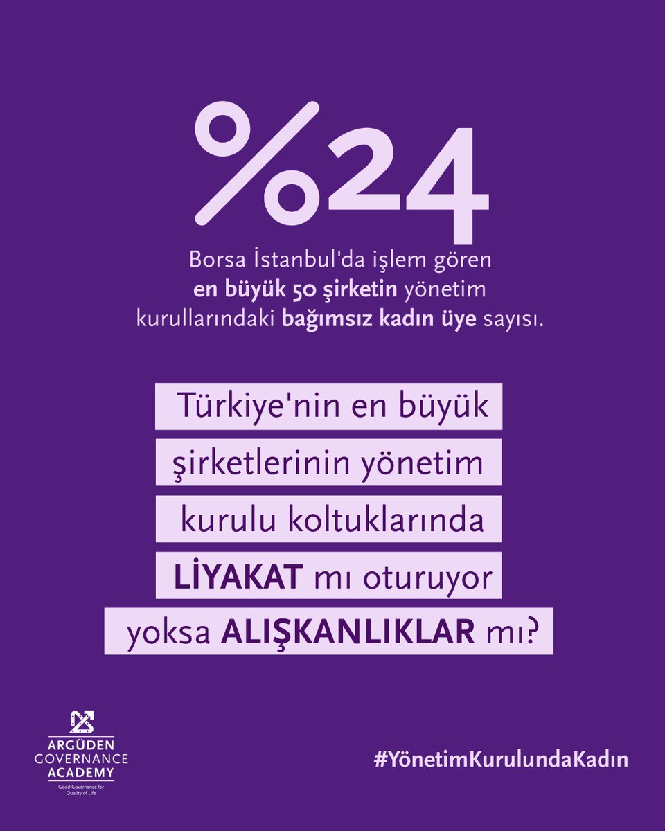 Argüden Governance Academy / Yönetişim Akademisi tweet media