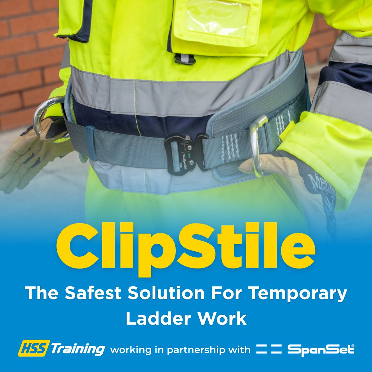 HSSTraining's tweet photo. Today marks one year of ClipStile. 

ClipStile brings a simple but important change to working at height, improving stability, confidence and safety on ladders. If your team would benefit from seeing ClipStile up close book a demo with us today - 0345 605 0006. https://t.co/oWI7WJcvta
