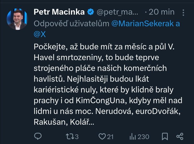 Michal Rathouský tweet media