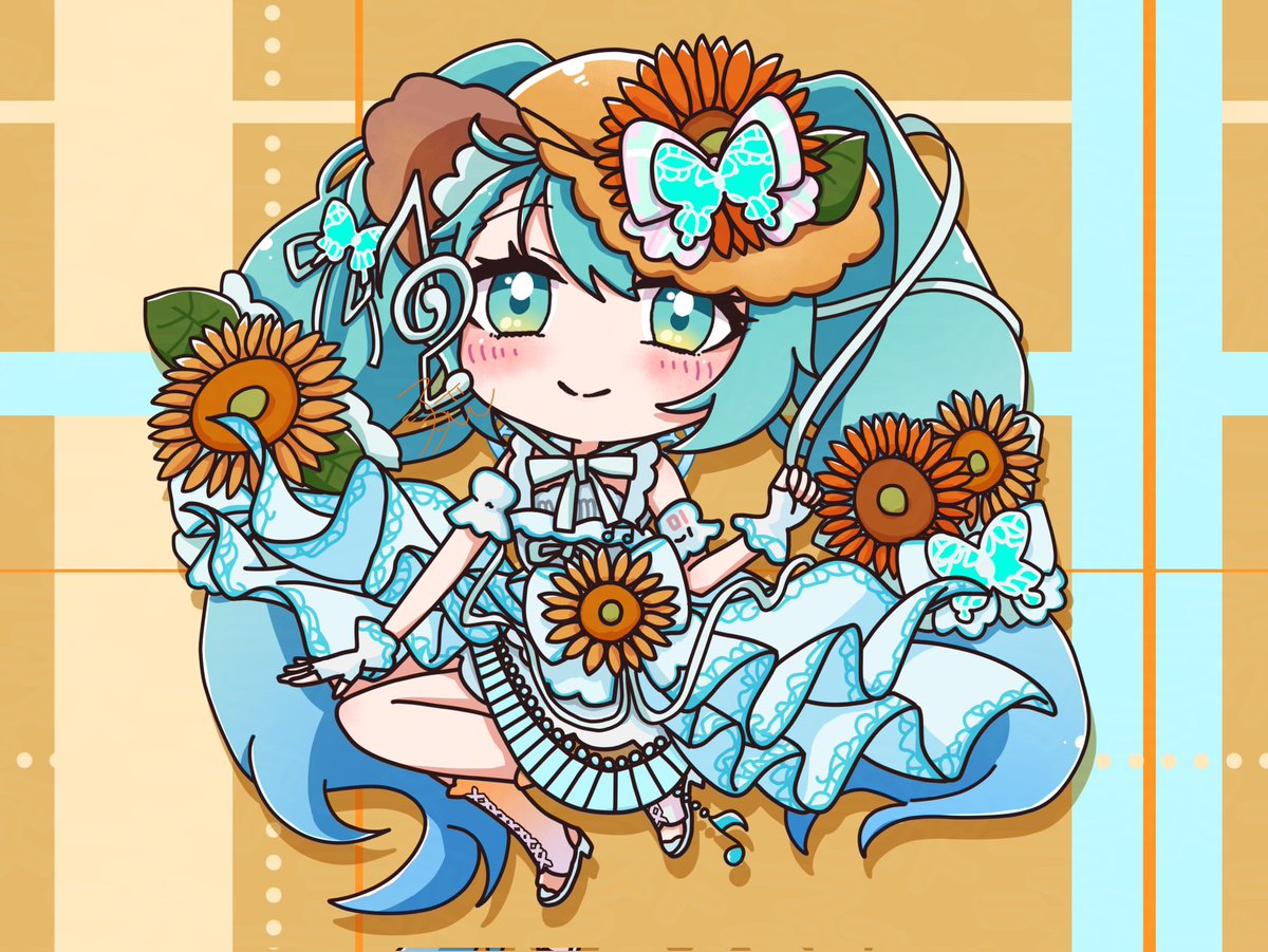 kaisetunozui's tweet image. ひまわり/ソナーレ/アクトシティちゃん🌻♪🎀
#マジカルミライ2026
#初音ミク