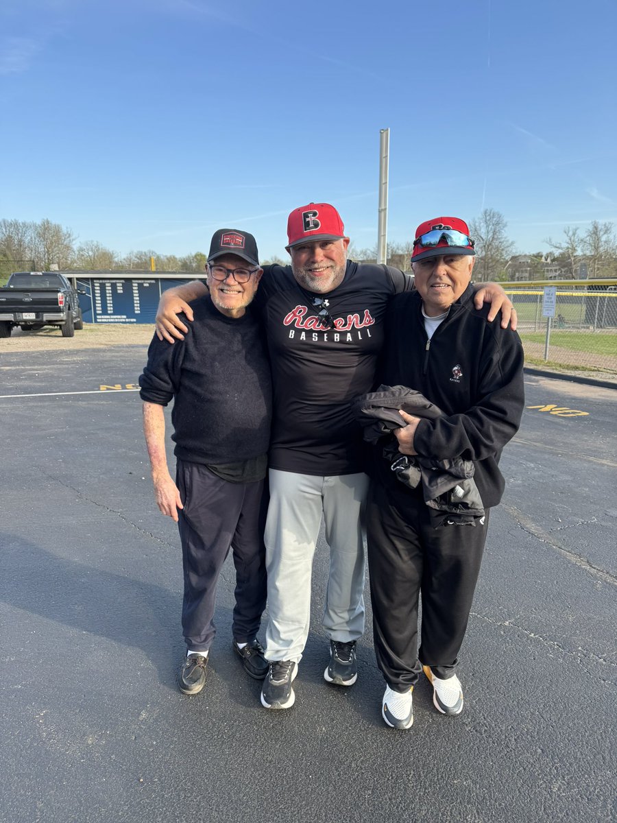EricPeterson713's tweet photo. Two absolute legends and @ravenathletics  Hall of Famers (Terry Hanson and Greg Vitello) joined us in St Louis yesterday! 

Can’t thank them enough for their continued support and dedication to @RavenBaseball 

Thank you for spending some time with our guys after the MBU series! https://t.co/e8KfmVMDXZ
