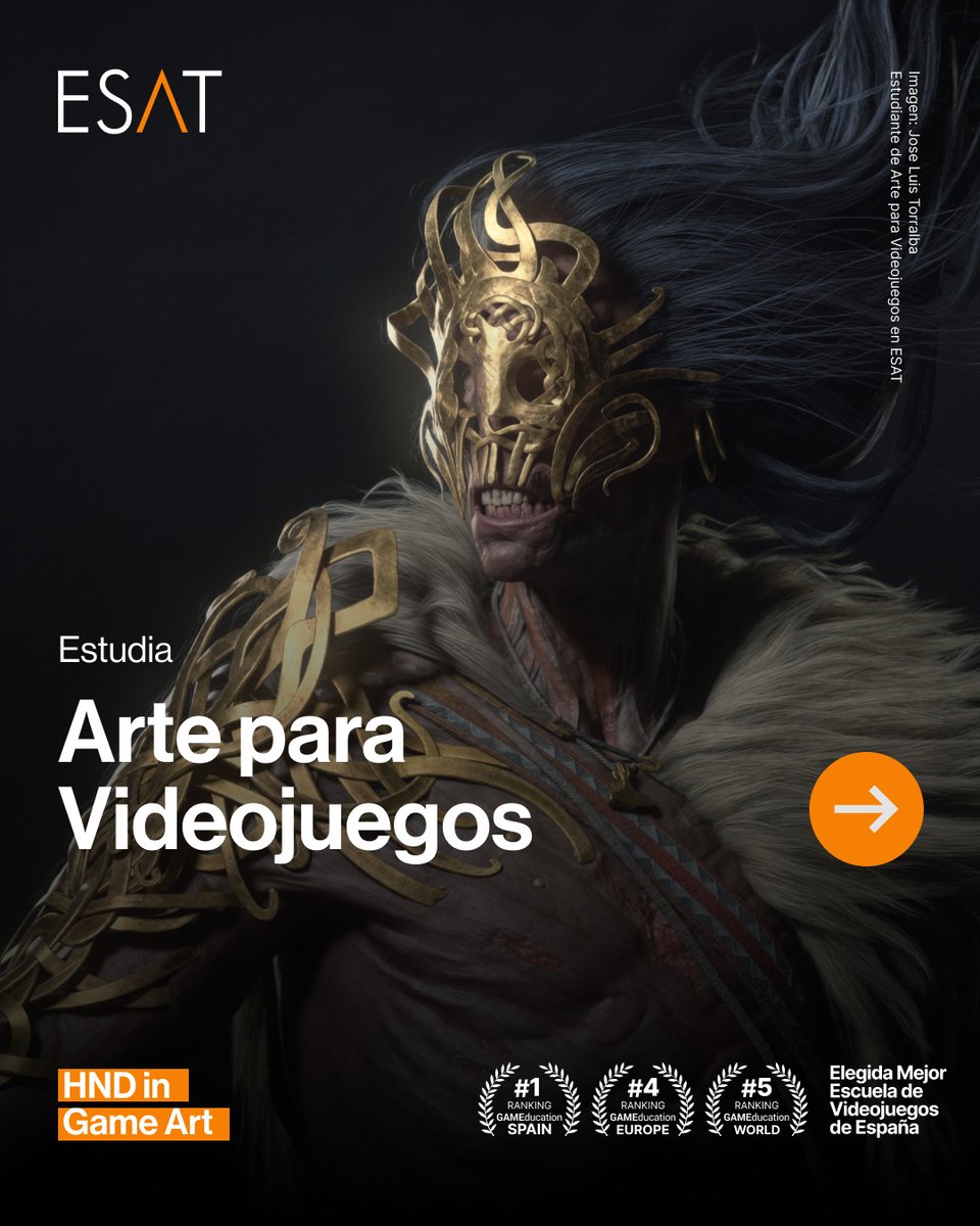 ESAT_Valencia's tweet photo. ESAT-ÚNICA escuela española en el Top 10 mundial del ranking Production Excellence – Console Games de @TheRookiesCO
📍 9ª del mundo
✅Proyectos reales de estudiantes
❌Sin cadidaturas institucionales
❌ Sin rankings de pago
🏆1ª España 4ª Europa 5ª mundo
https://t.co/CWcm9VyNT4 https://t.co/kXZPGg87pI