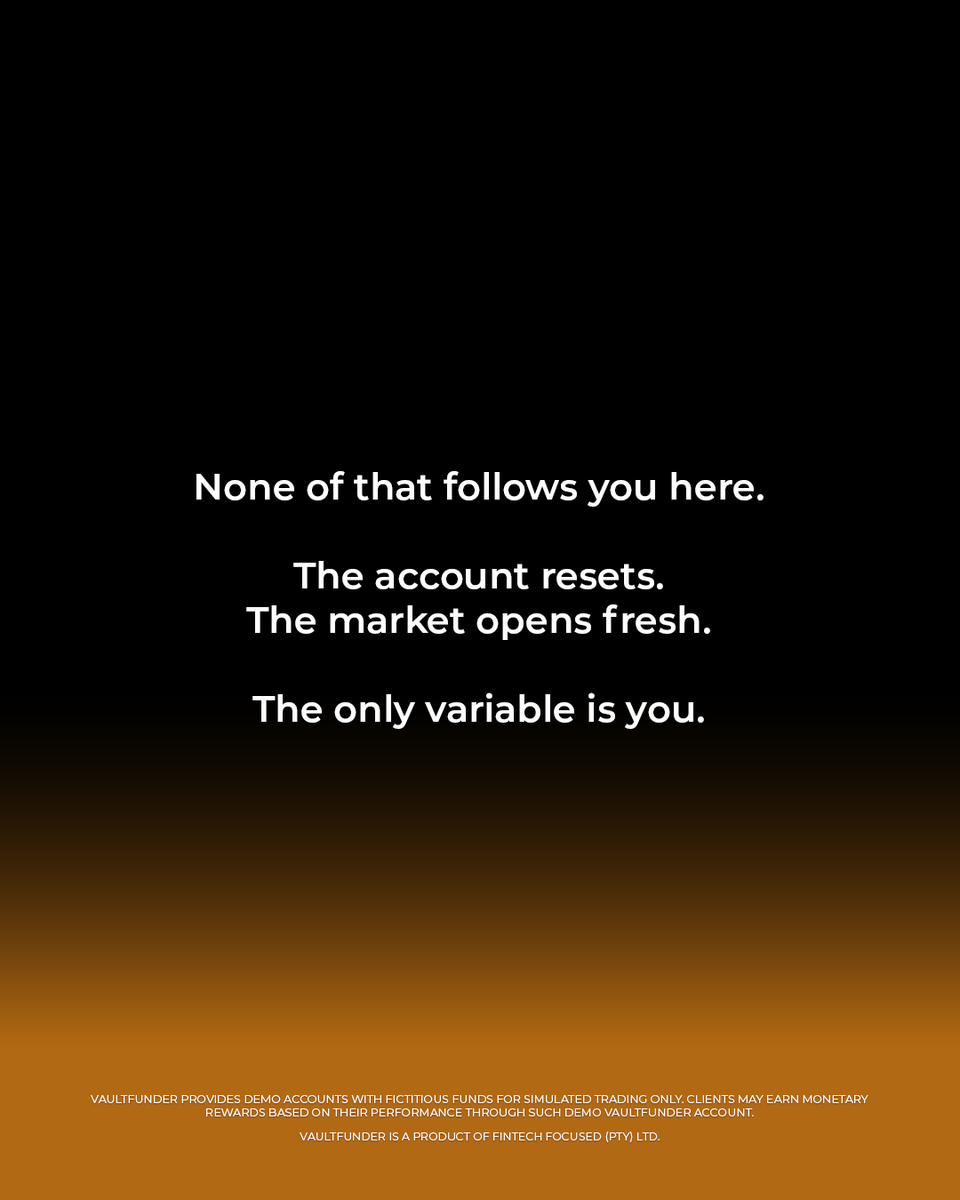 VaultFunder's tweet photo. 1/2 April isn’t about more trades.
It’s about better decisions.

Lock in.

#forextrading #xauusd #nasdaq #riskmanagement #tradingmindset #proptrader #vaultfunder #sa https://t.co/z4vTfn7FDX