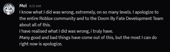 probablypikityt's tweet image. Hey yall
Just wanted to wrap a neat little bow on all this

I was privately contacted by two separate individuals, who gave me evidence of Mel admitting the entire DbF situation was fabricated and a lie

Do not harass Mel
Doxxing and death threats won't fix this
(More in thread)