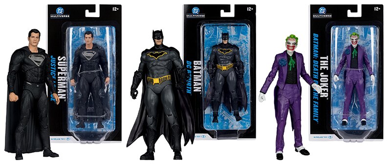ToyNewsInterna1's tweet image. McFarlane #Toys DC Multiverse Black Suit Snyderverse Superman, Batman and The Joker Blister Card Figures dlvr.it/TRx2wR