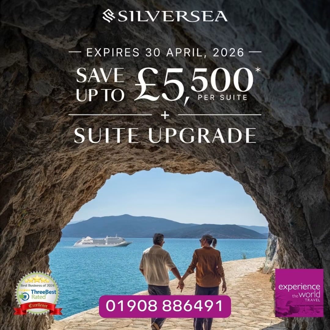 xperienceworld's tweet image. Sail in luxury for less with #Silversea #Cruises!🛳️
Call now: ☎️ 01908 886491
#ExperienceADifference
#MiltonKeynes #NewportPagnell #Ampthill #Flitwick #Olney #Cruise #Cruising