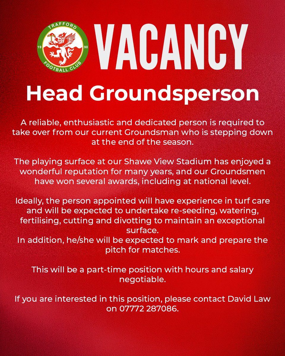 Trafford FC tweet media