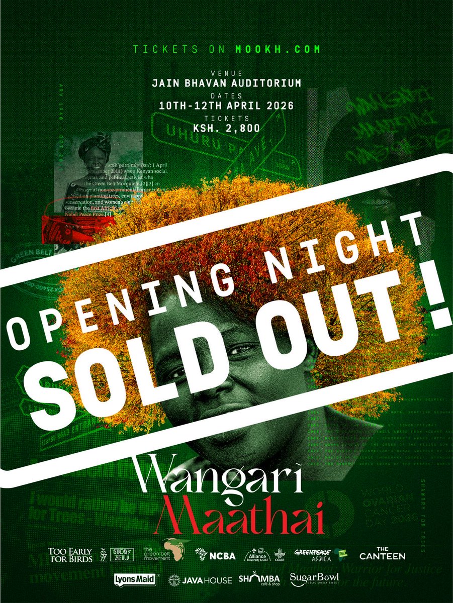 And just like that opening night is SOLD OUT!
Thank you to all those who have purchased tickets and to those who haven’t already, chelewa chelewa utapata mwana si wako!