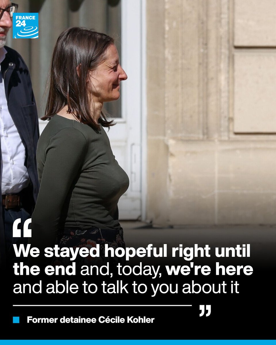 France24_en's tweet image. 🇫🇷 Two #French nationals who returned home Wednesday after being held for almost four years in #Iran said they had never given up hope and would speak out about the "daily horror" of their Iranian prison.

Here's what they had to say ⤵️

Read more ➡️ go.france24.com/BRQ