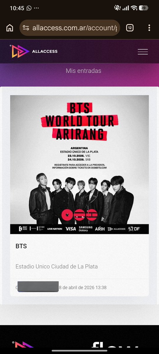 cami;🇦🇷ᴵⁿᶠᵒ VA A VER A BTS tweet media