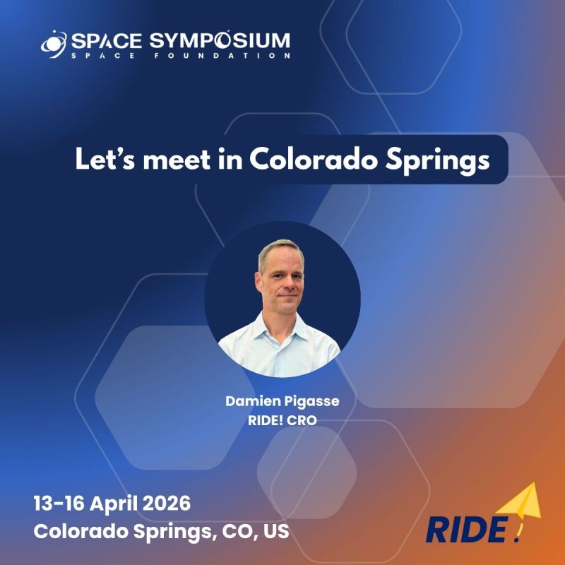 RIDEspace1's tweet photo. 🚀@SpaceFoundation Symposium 2026 is almost here!  

Our CRO, Damien will be in Colorado Springs from April 13th to 16th connecting with the space community!  

Let’s discuss how to get your journey to orbit 👉🏼https://t.co/MpJcMXRSbM https://t.co/Nixuk1XwKX