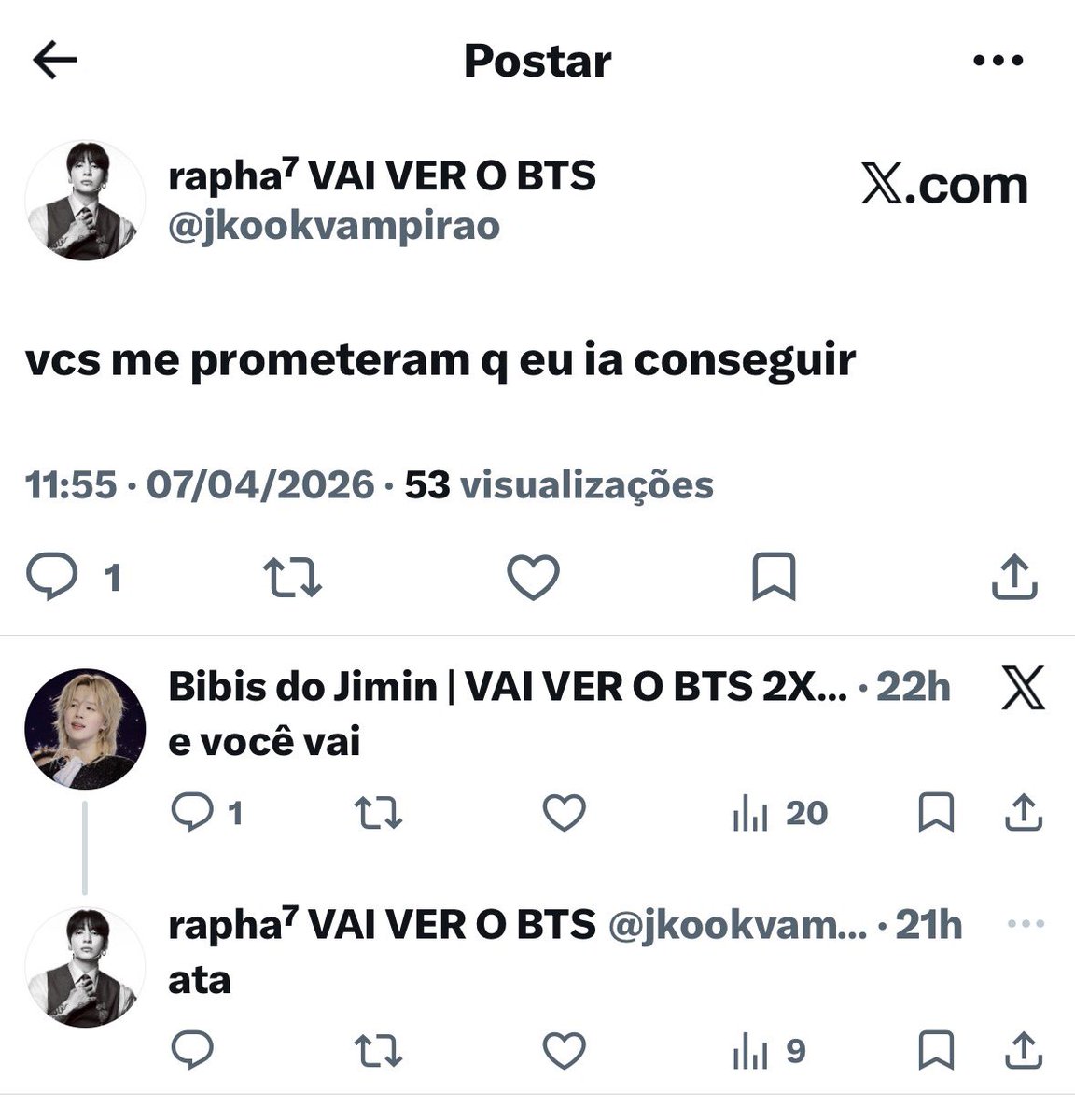 Bibis do Jimin | VAI VER O BTS 2X 𖥔 ᥫ᭡ tweet media