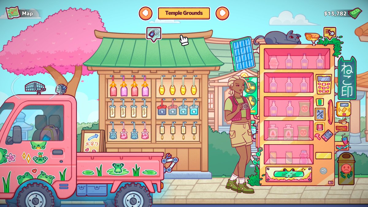 rogueducknet's tweet image. pick the right spot, stock the right items…🏪✨

every area plays differently in Vending Machine Co.

#wishlistwednesday #indiegames