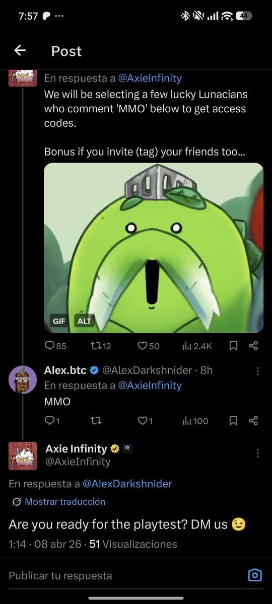 AlexDarkshnider's tweet photo. @AxieInfinity Can't Dm you https://t.co/n7RMdnSxzF