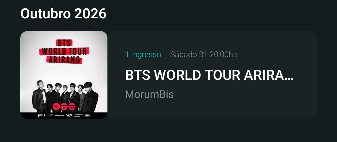 vai tomando, a mãe conseguiu mais um ingresso (não é pra mim) p BTS depois de atualizar a página 782 vezes até liberar mais