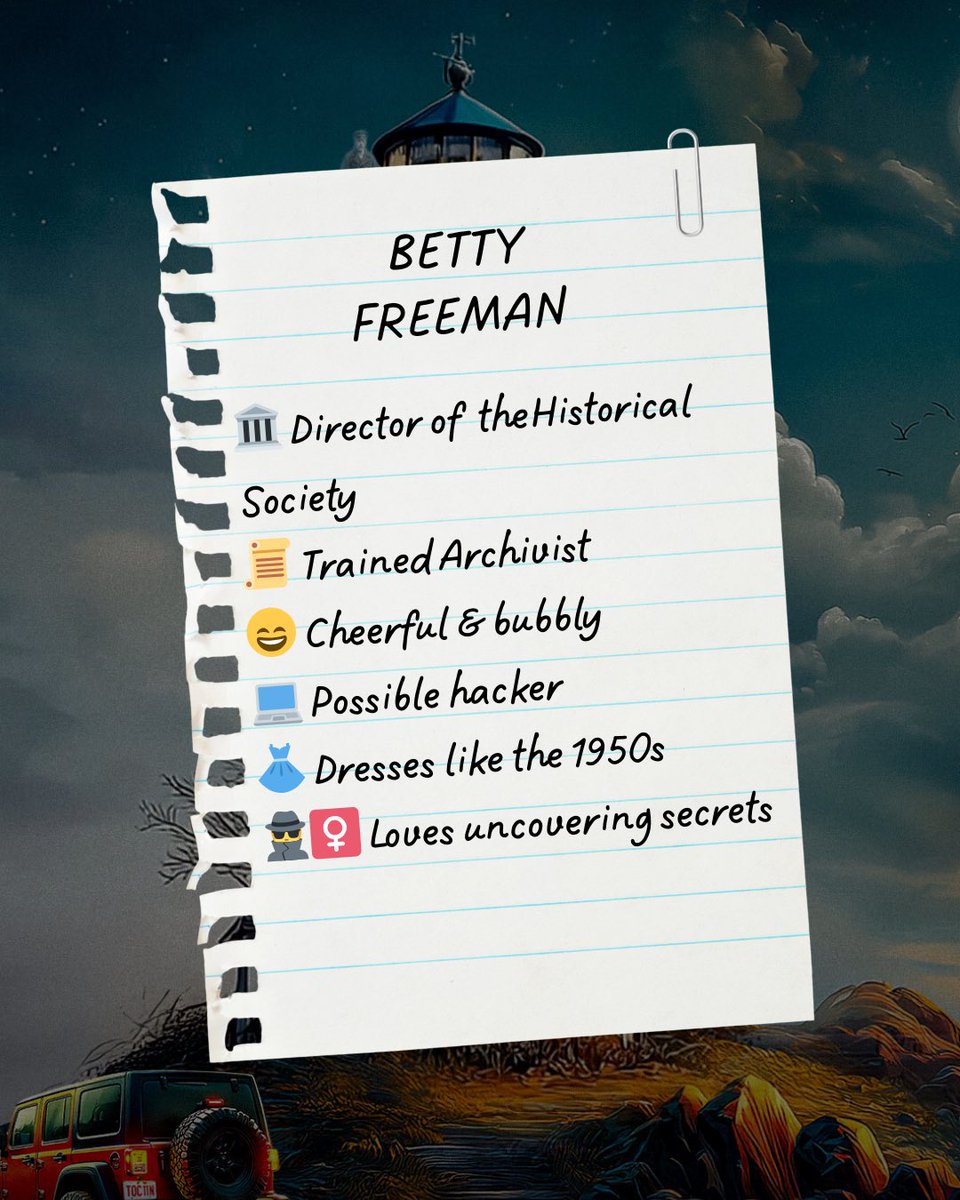 cozyrobinsteph's tweet photo. Meet Betty Freeman.

Director of the Saltcliff Historical Society. A cheerful, bubbly archivist with a 1950s sense of style.

She may seem sweet and old-fashioned… but there’s more to Betty than meets the eye.

Out Like a Lighthouse (Book 1) arrives May 1. https://t.co/HalZuGj6EW