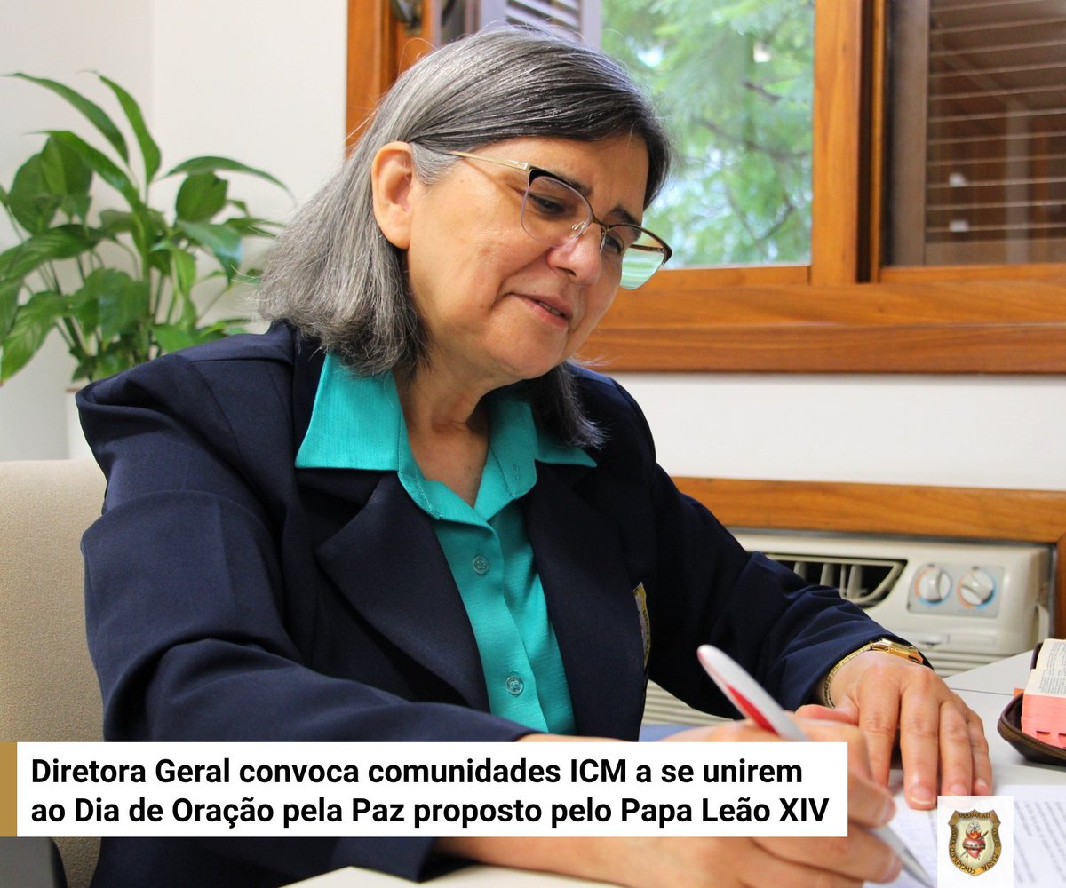 IrmasICM's tweet photo. Diretora Geral convoca comunidades ICM a aderirem ao dia de oração pela paz convocado pelo Papa https://t.co/5rhORN46Ki https://t.co/LvXMdCkNuM