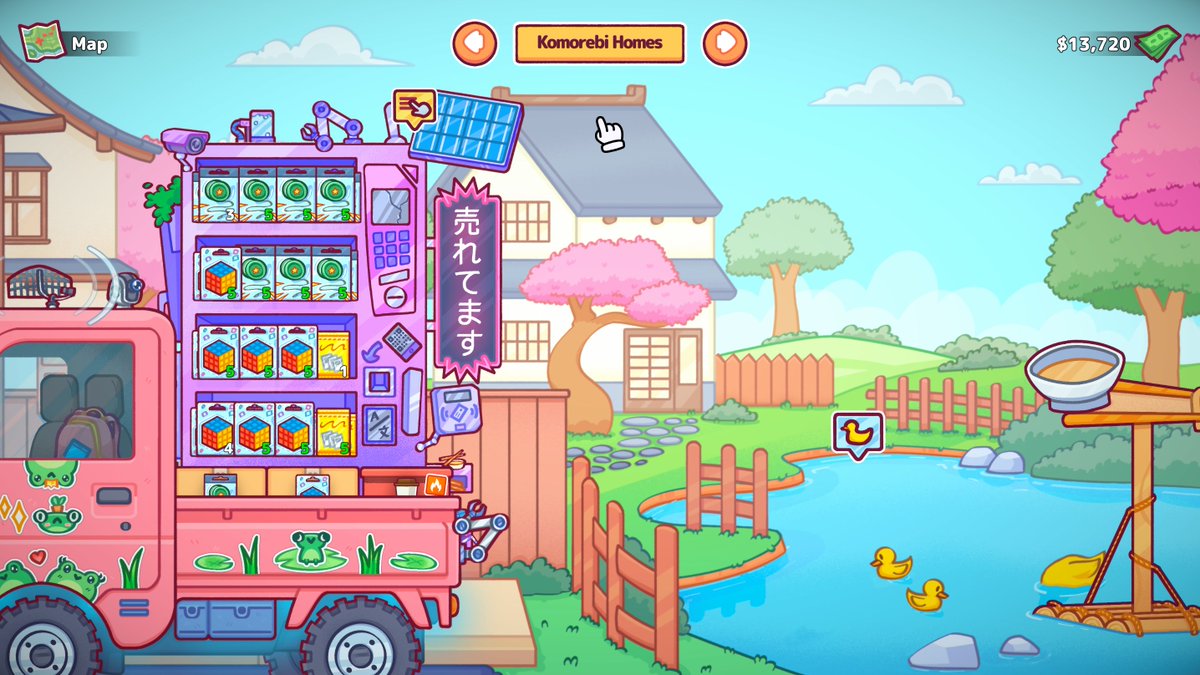 rogueducknet's tweet image. pick the right spot, stock the right items…🏪✨

every area plays differently in Vending Machine Co.

#wishlistwednesday #indiegames