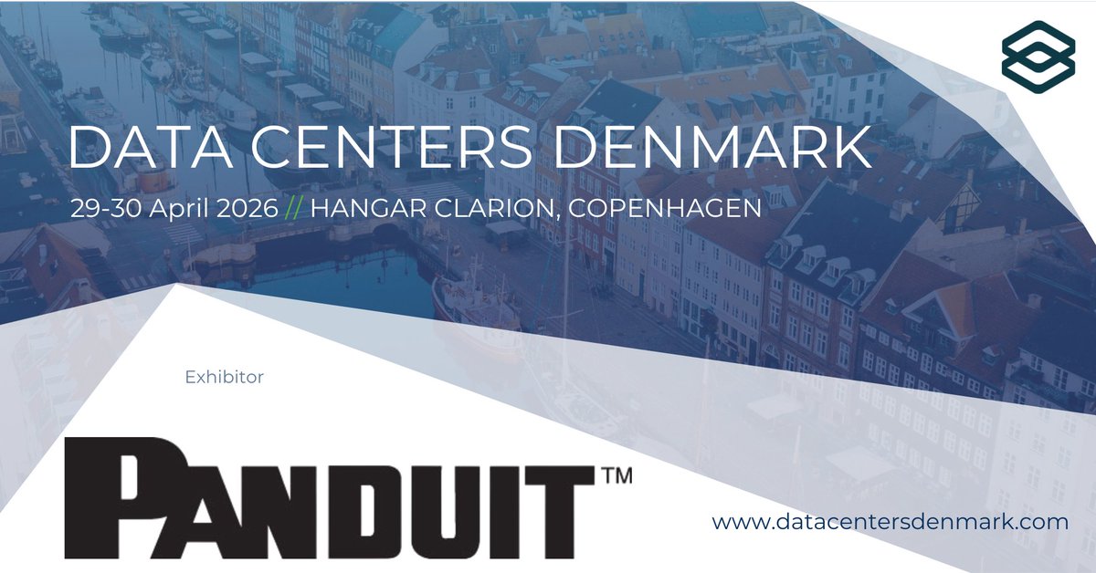 Panduit will be exhibiting at Data Centers Denmark 2026 on April 29 and 30 in Copenhagen together with our Danish distributor @Folsgaard. Visit us at booth BOOTH 8 to explore practical infrastructure solutions for data centers, including our direct-to-chip liquid cooling
