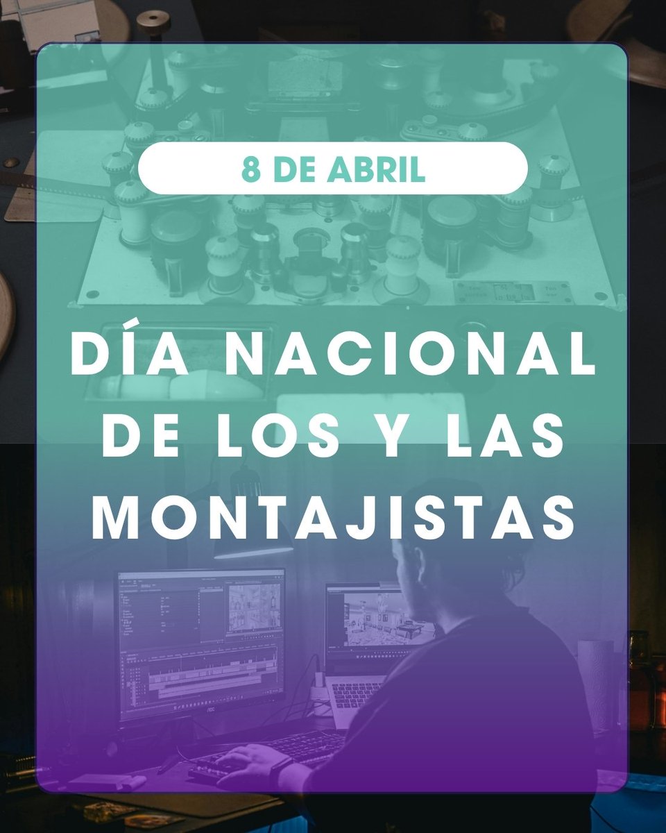 EDAeditores's tweet photo. ¡Feliz día a todxs lxs montajistas en nuestro día!
Hoy celebramos el natalicio de Antonio Ripoll, montajista fundamental que dio forma a la narrativa del cine moderno en Argentina. Y alzamos la voz en repudio al vaciamiento de los medios públicos!
💪La salida es colectiva! https://t.co/yBZ3CvqQgc