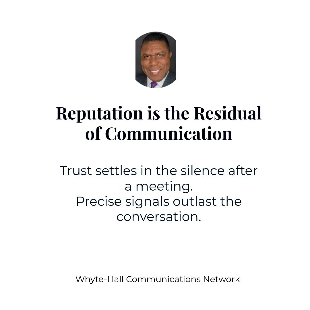 ThePRwriter's tweet photo. The true measure of reputation is what remains after the communication ends. https://t.co/LUro07W32J