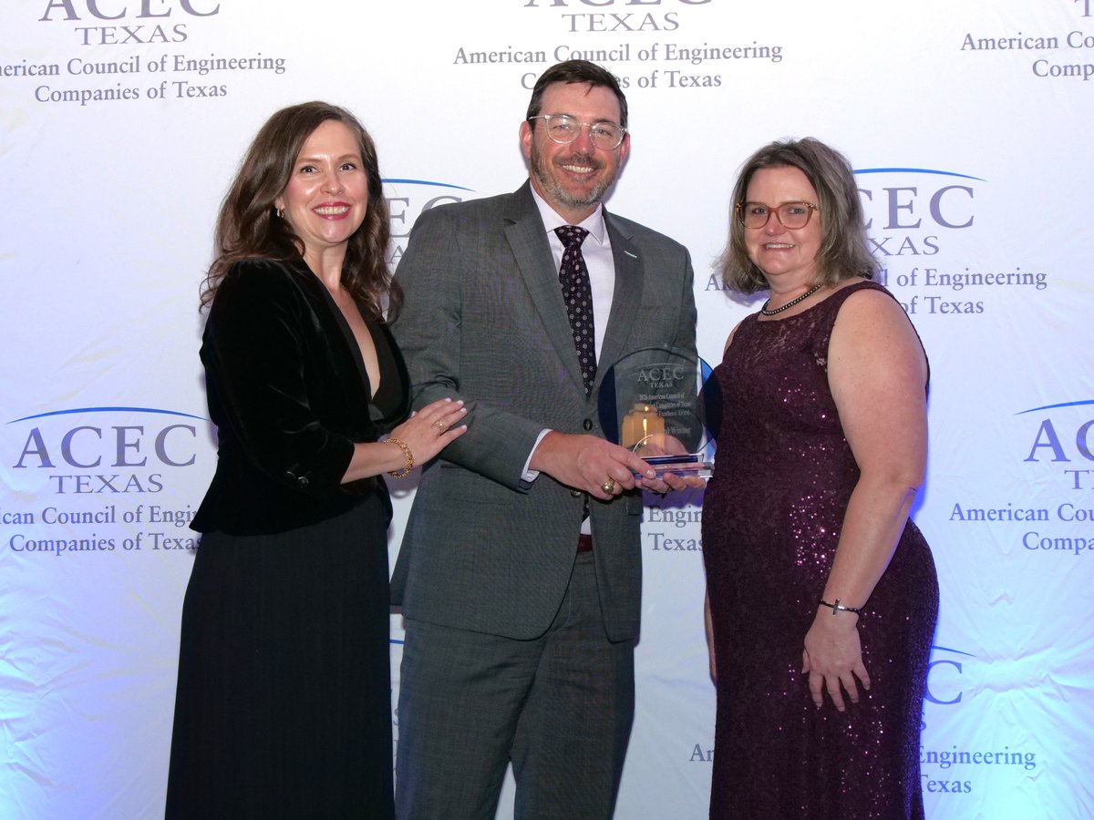 LAN_Engineering's tweet photo. LAN received two Gold Medals and one Silver Medal at the 56th ACEC Texas Engineering Excellence Awards Gala. The awards reflect projects supporting essential systems across Texas, including hospital utilities, water distribution and drainage improvements. https://t.co/0MXH03ednO