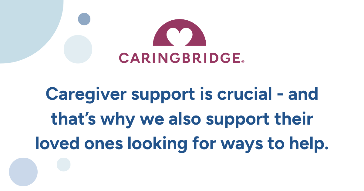 CaringBridge's tweet photo. How do we show up for #FamilyCaregivers?
The words a loved one chooses matter.
This #StressAwarenessMonth, we've compiled 17 phrases that the people around a family caregiver can use to make them feel less invisible.
Know what to say: https://t.co/2q1IJI4GcW
#CaringBridge https://t.co/eXOemulCHA