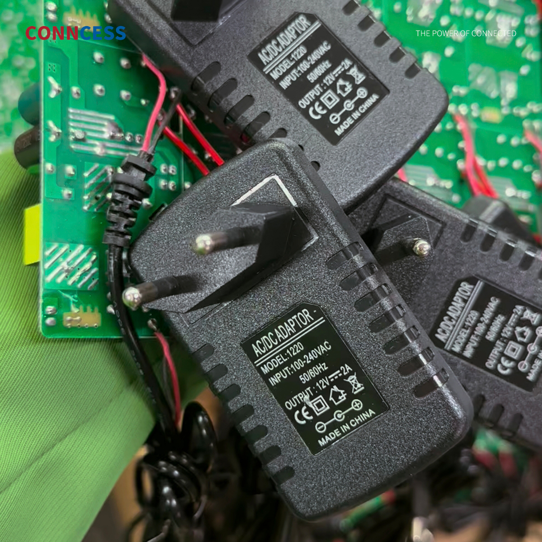 CONNCESS's tweet photo. 22K units. 12V2A. power adapters. On the line. https://t.co/awraSHrH1M