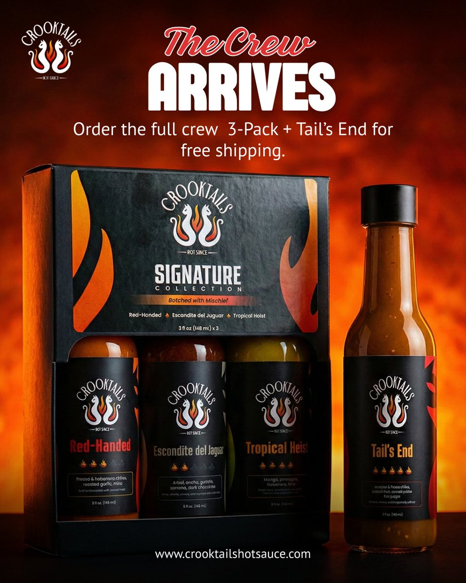 Crooktails Hot Sauce tweet media