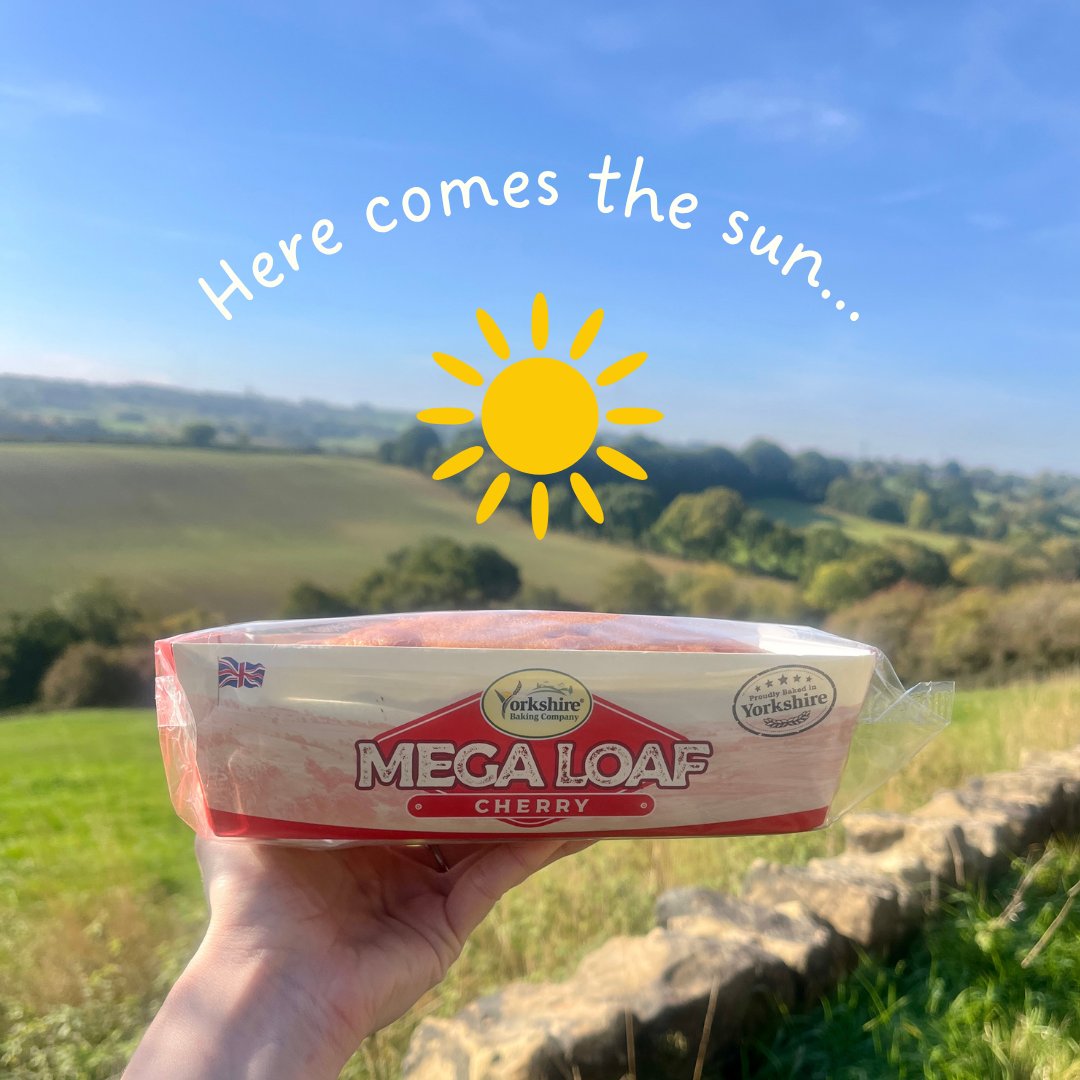 YorkshireBaking's tweet photo. The sun is shining over Yorkshire and it's the perfect weather for something fruity 🍒☀️

Enjoy a slice of our Cherry Mega Loaf in the garden with a cuppa or warm with custard as an after-tea treat.

Available in supermarkets nationwide or online with free delivery over £20 🙌 https://t.co/kAs1J4cap2
