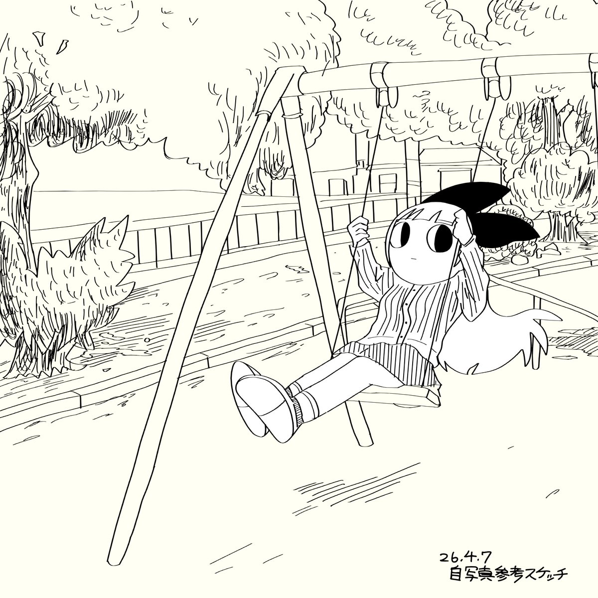 昨日今日とその時の自分が描きたい気分でスタイルを反復横跳びしている。 