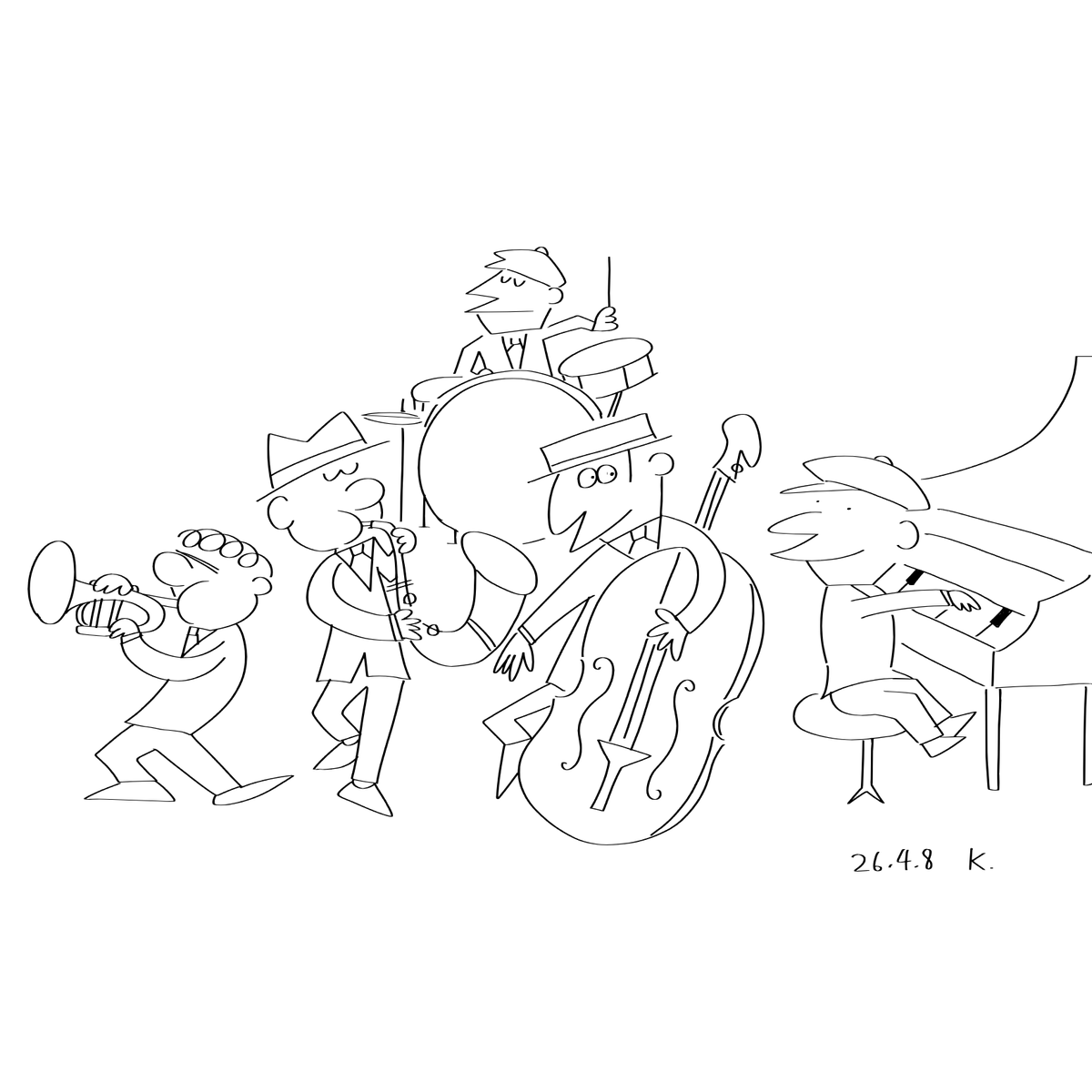 昨日今日とその時の自分が描きたい気分でスタイルを反復横跳びしている。 