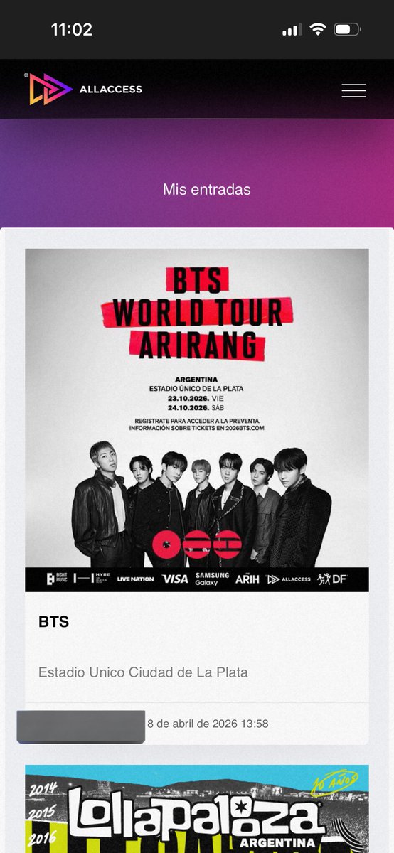 magalí ⊬⊙⊝⊜ VA A VER A BTS 3/3 tweet media