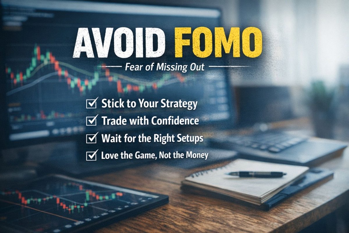 BlogJulianKomar's tweet image. #FOMO in #trading is not about missing moves.

It’s about feeling pressure to make #money.👇

Most traders think FOMO comes from the market moving fast.

That’s not the real cause.

The real cause is internal:

👉 “I need to make money right now”
👉 “I can’t miss this chance”
👉