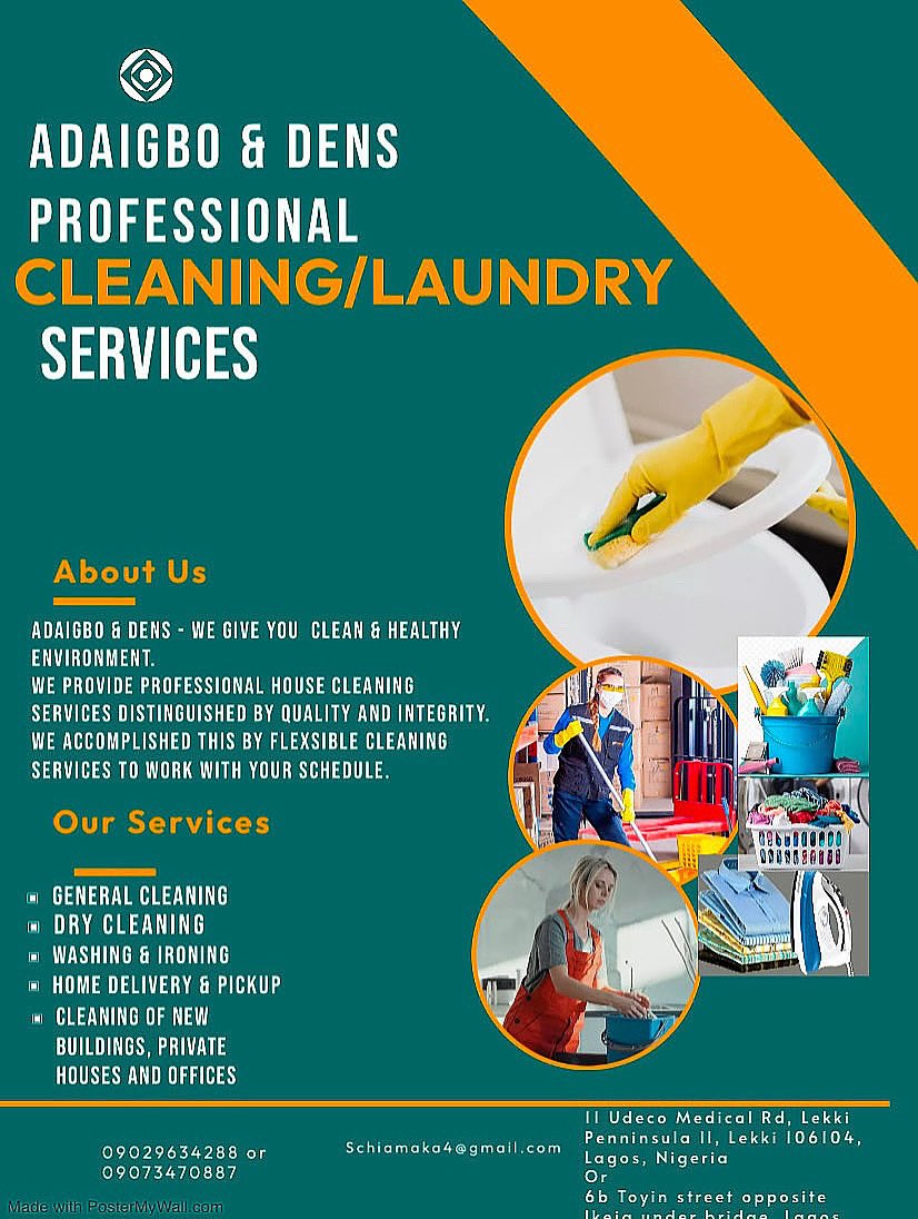 AdaigboChiamaka's tweet image. Your sure plug 🔌 when it comes to professional cleaning 🧹 fumigation and laundry 🧺 

09073470887 and 09029634288

We got you covered 💯

#Adaigbo #bestservice #TGIF #goviral