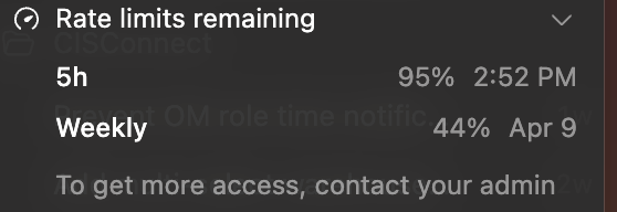 ctBobbyDavis's tweet photo. OpenAI put rate limits on Codex, and now I've got range anxiety 😅

I feel like I’m trying to drive an electric car from NC to CA on one charge. https://t.co/5syAxPTd3G