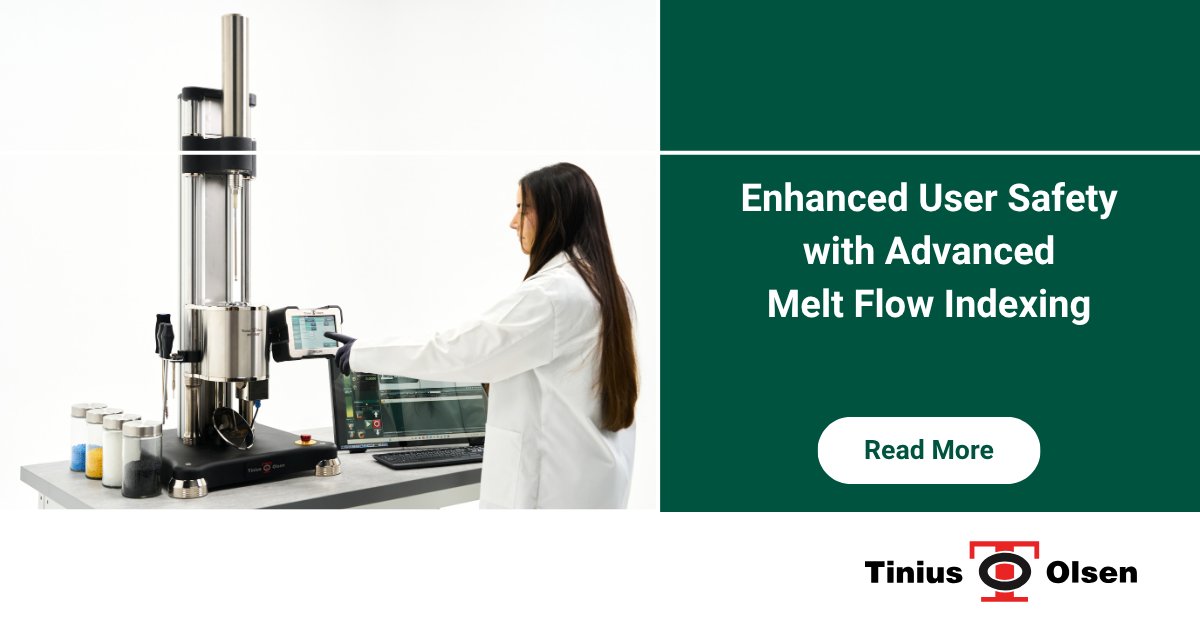 TiniusOlsen1's tweet image. 🏋️No more lifting heavy weights!

Enhanced user safety is a key benefit of automated systems. The digital loadcell technology in our new MP1500 melt flow indexer replaces dead weights.

Learn more about the MP1500: tiniusolsen.com/product/model-…

#materialstesting #meltflow
