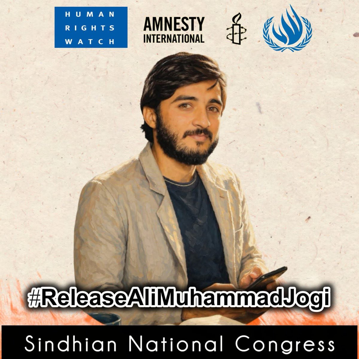 Demand the safe release of Ali Muhammad Jogi. End forced abductions in Sindh. #ReleaseAliMuhammadJogi