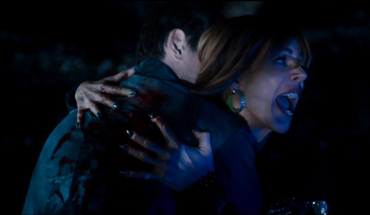 girlnamedrose's tweet photo. they love putting her through The Horrors bro wydm hes bleeding out in her arms 😭😭😭 #HighPotential https://t.co/jsOc4RoIKU