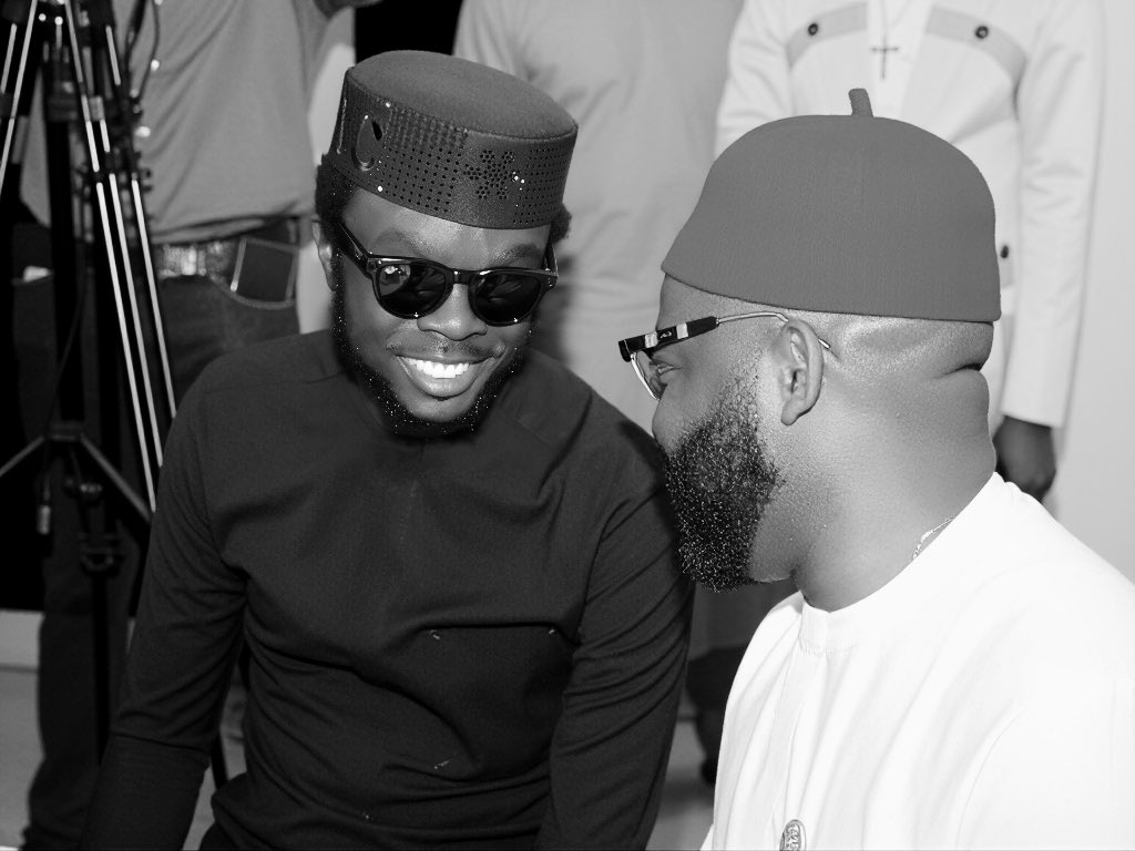 royaltyuso's tweet photo. Earlier today, with my fellow ADC comrade Chief Emeka Ndubuisi, at the 78th birthday celebration of the dogged chairman of the ADC, Senator David Bonaventure Mark GCON, at his residence in Abuja. Afterwards, we promptly headed out to protest against undemocratic elements aka the APC, an act I would consider one of the most patriotic acts of nationhood.