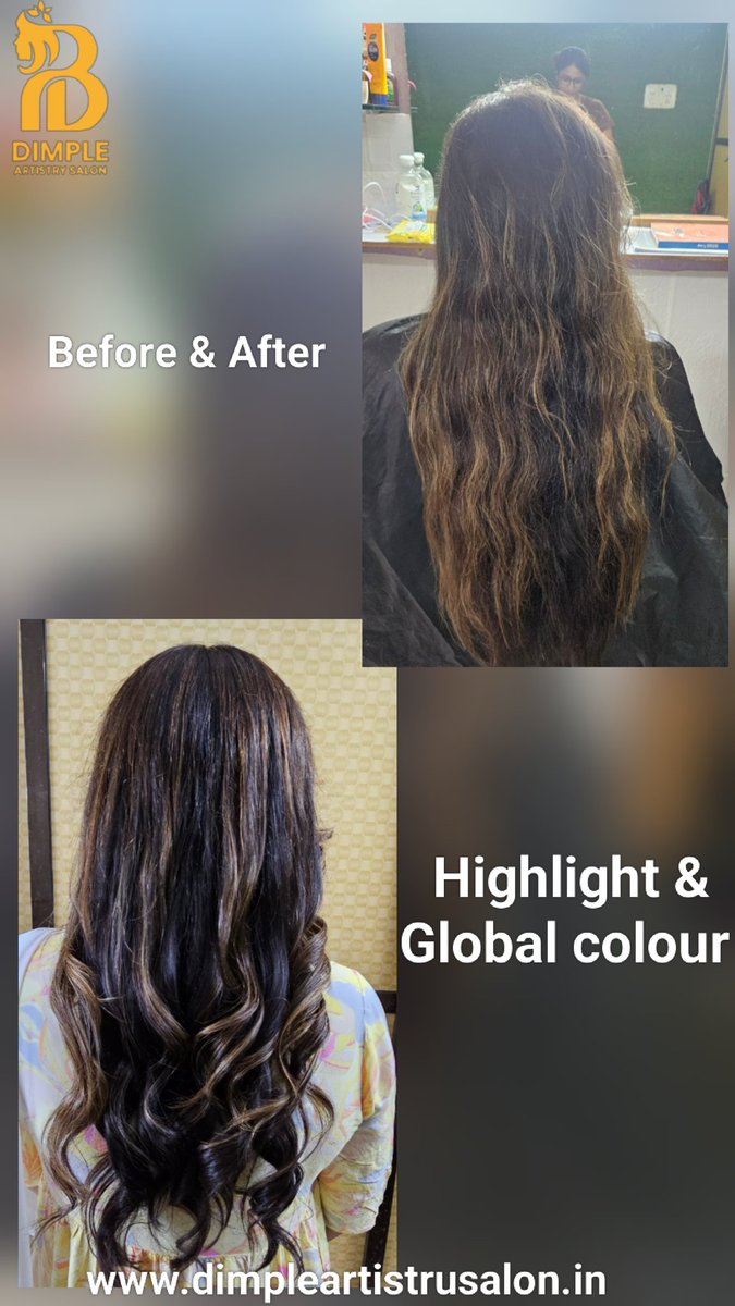 Dimpleartistry's tweet photo. Hair Transformation Magic at Dimple Artistry Salon.
Say goodbye to dull and uneven hair and hello to stunning, glossy perfection.

 https://t.co/qeLCVp3viE

https://t.co/82Tk3OR7bl

#haircolour #highlight
#hairtransformation #hair #haircare #highlight #globlehighlight https://t.co/d4bIm1WRpw