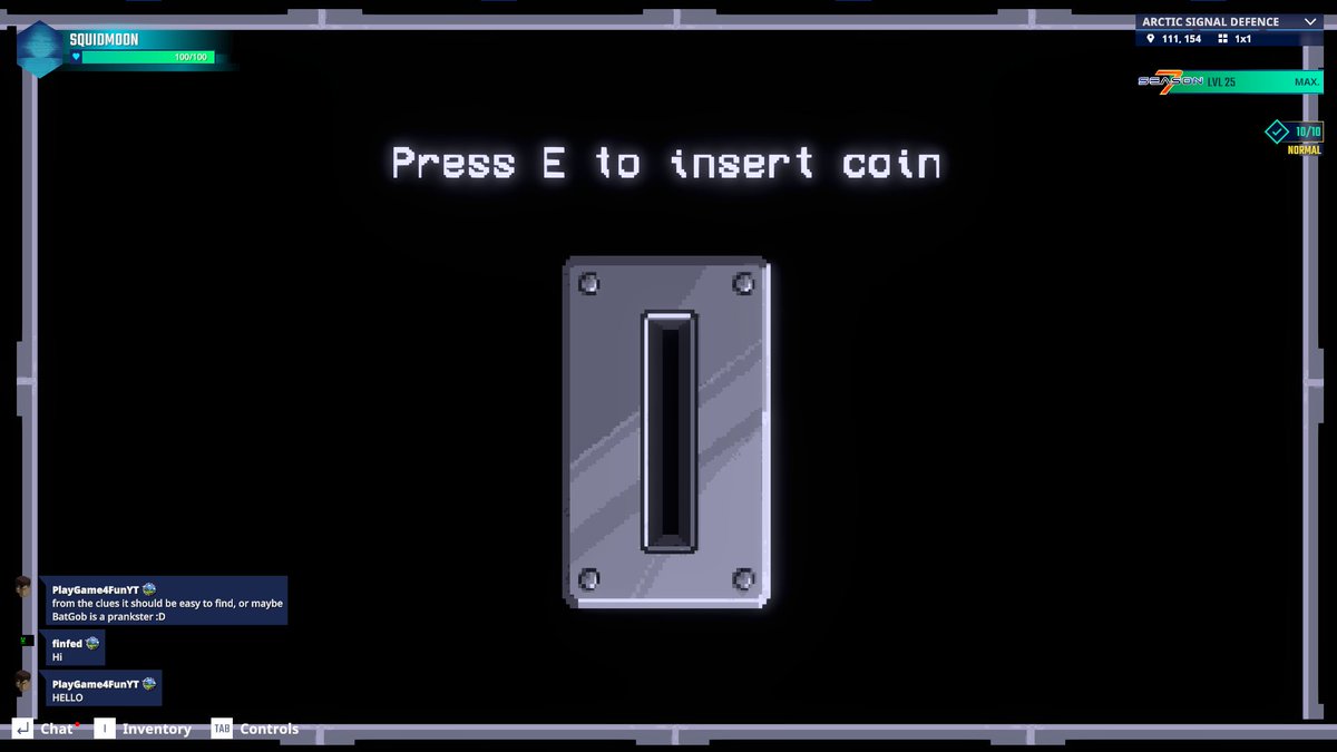 squidm00n's tweet photo. Got any change? Coin insert screen captured in The Sandbox Season 7. @TheSandboxGame  https://t.co/uudiuCCeFw #Season7 https://t.co/FjA4As0FY6