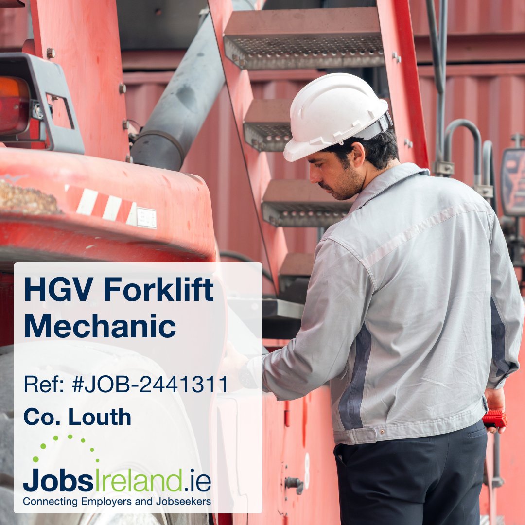 jobsireland's tweet image. 📍 Global Edge Immigration Limited are currently recruiting for HGV Forklift Mechanics in #Louth

✍ Applicants must have 3 years proven experience

🔎Apply jobsireland.ie/en-US/job-Deta…

#WorkWithIntreo #JobFairy #Jobseekers #LouthJobs