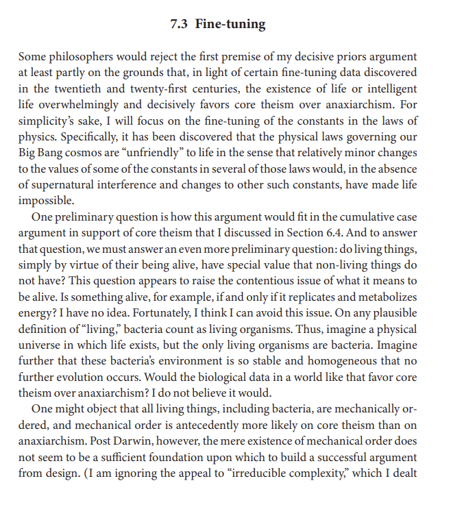 analyticatheism's tweet image. In his "Atheism and the Problem of Evil", Paul Draper offers a subtle and careful critique of fine-tuning, mainly that not only are the probabilities assinged to the FTA unjustified, but when the data is ordered carefully, core Atheism ultimately comes out on top.