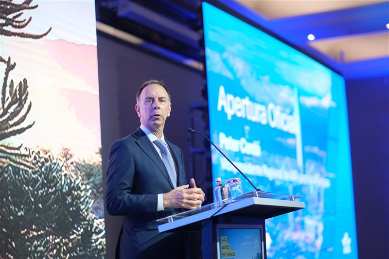 En la apertura de #WOCA2026, Peter Cerdá, Vicepresidente Regional de las Américas, IATA, destacó el papel de la aviación como motor estratégico de integración y desarrollo en América Latina y el Caribe, facilitando el turismo, el comercio y las oportunidades a grandes distancias.
