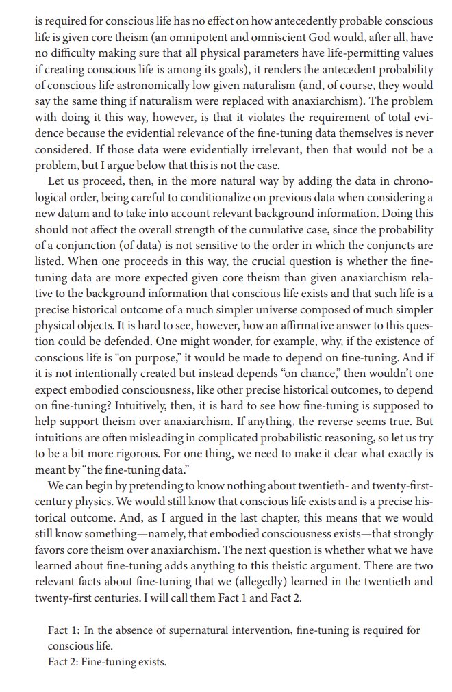 analyticatheism's tweet image. In his "Atheism and the Problem of Evil", Paul Draper offers a subtle and careful critique of fine-tuning, mainly that not only are the probabilities assinged to the FTA unjustified, but when the data is ordered carefully, core Atheism ultimately comes out on top.